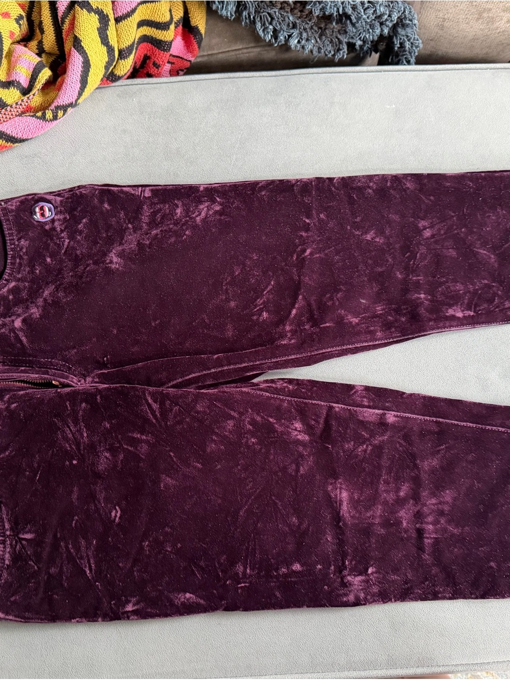 Marc Jacobs Velvet trousers in Deep Plum
